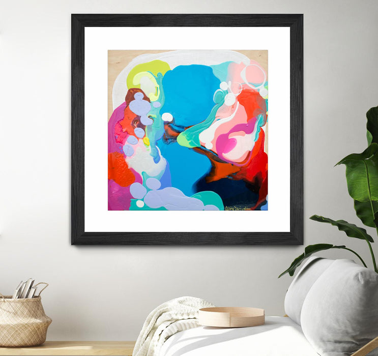 \"Traveling Back In Time\" Matted and Framed Black 36x36 Wall Art