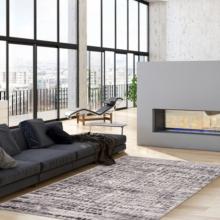 Trudel Grey Area Rug - 3'11\" X 5'7\" 