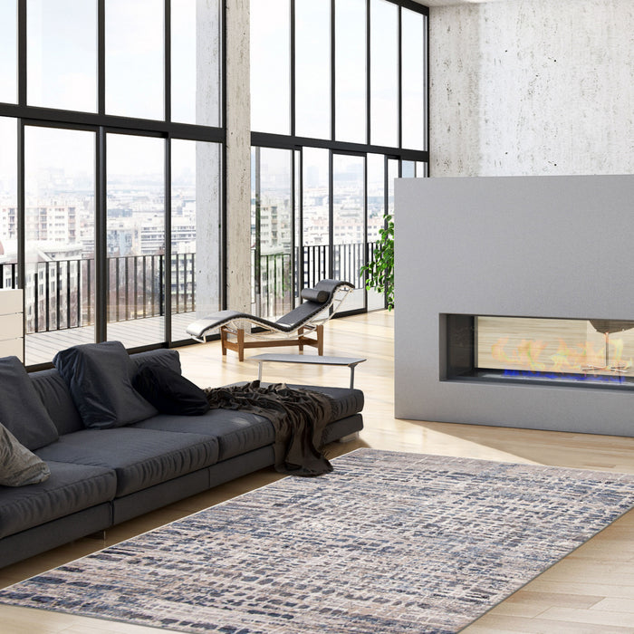 Trudel Light Blue Area Rug - 5'3\" X 7'3\" 