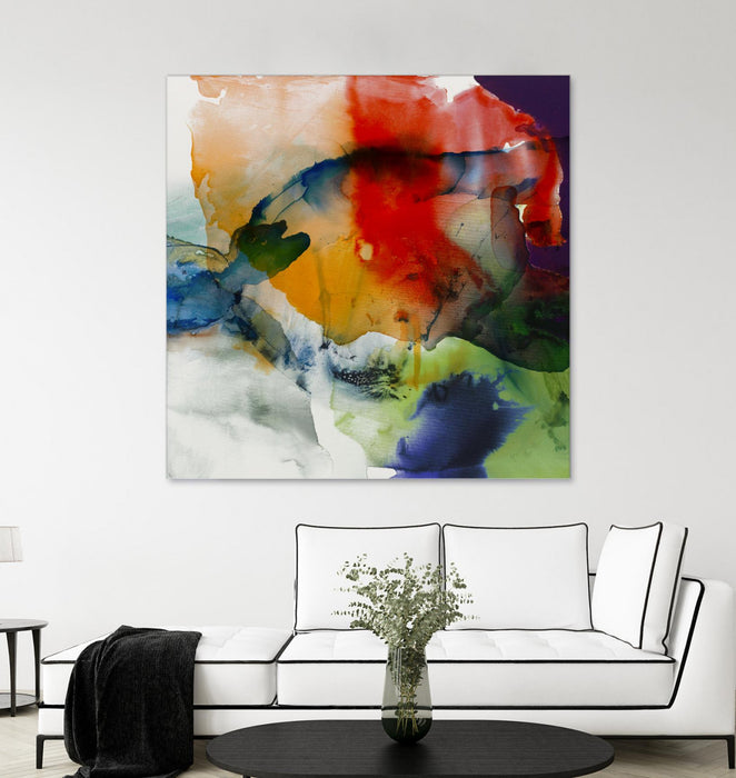 \"Vibrant Terrain I\" Giant Art 54x54 Wall Art