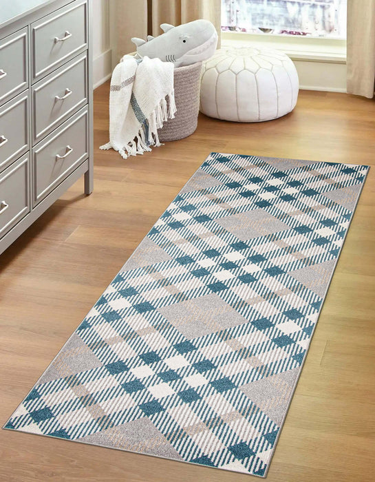 Kors Grey Machine Washable Area Rug - 2'6\" x 8'0\"