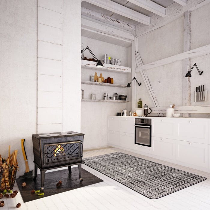 Panthea Black Area Rug - 2'2\" X 6'7\" 