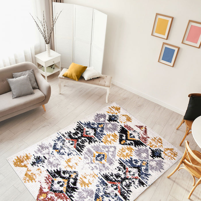 Paloma Kashkuli White Area Rug - 6'7\" x 9'6\"