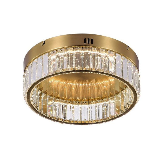 Stella One-Tier LED Brushed Brass Flush Mount