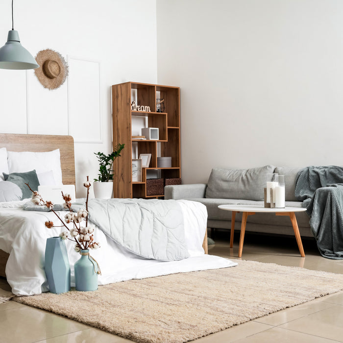 Kei Cream/Light Grey Area Rug - 3'11\" x 5'7\"