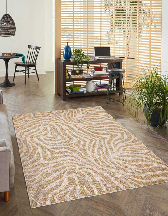 Samia Taupe Area Rug - 4'0\" x 6'0\"