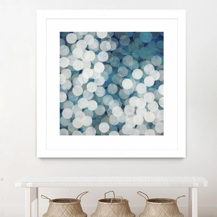 \"Head In The Clouds\" Matted and Framed White 30x30 Wall Art