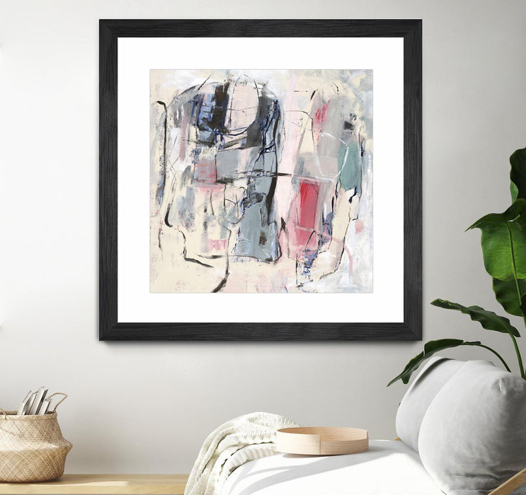 \"Palpitation Monitor\" Matted and Framed Black 36x36 Wall Art