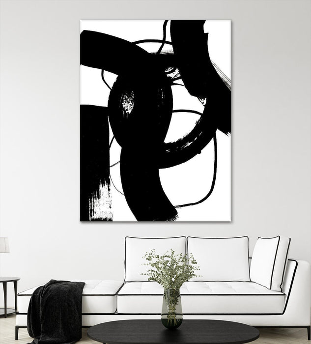 \"Blackthoroughfares Ii\" Giant Art 72x54 Wall Art