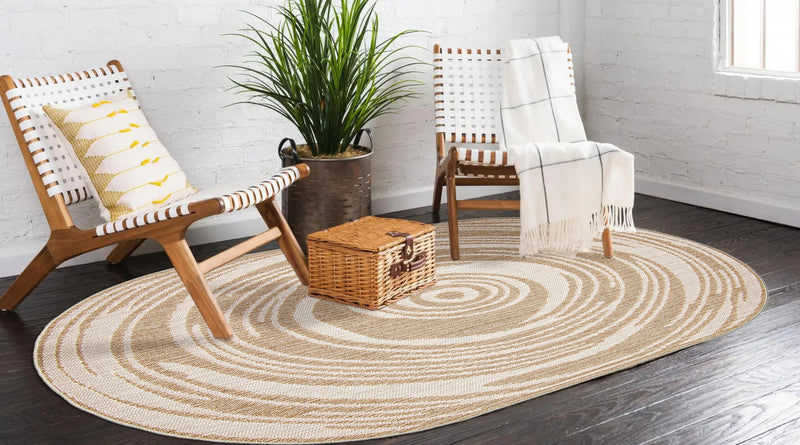 Ping Taupe Area Rug - 5'0\" x 8'0\"