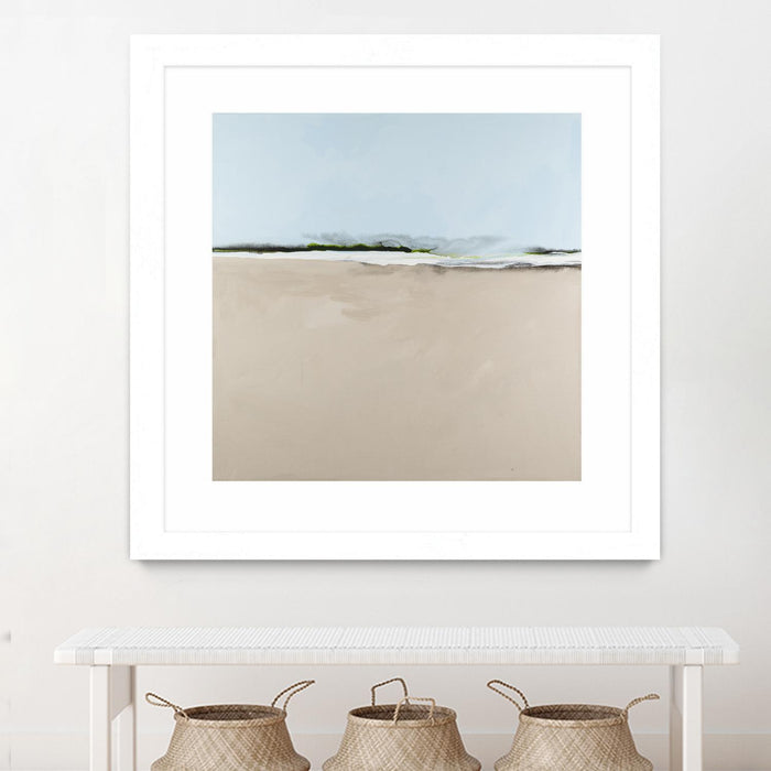 \"Simply Stated\" Matted and Framed White 30x30 Wall Art