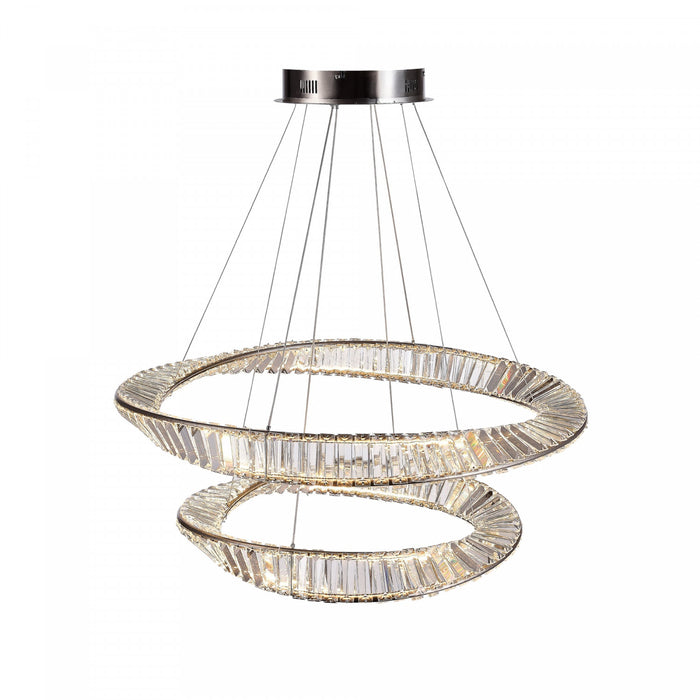 Stella 90 W LED Satin Nickel Chandelier