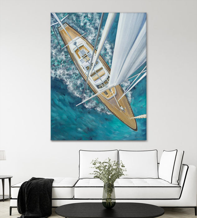 \"Sailing Around The World\" Giant Art 72x54 Wall Art