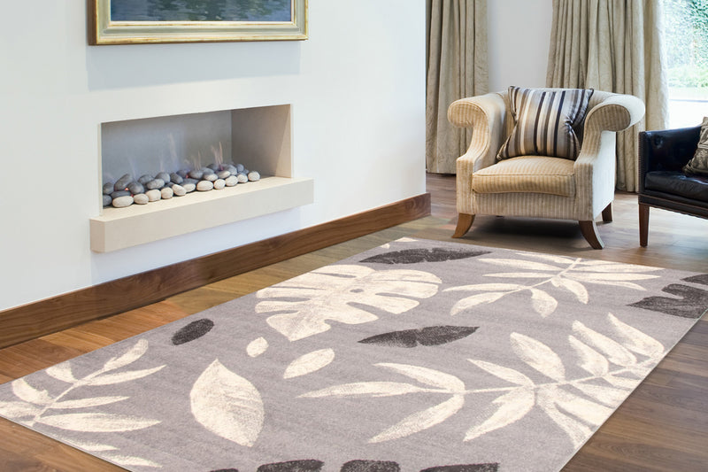 Palta Silver-Anthracite Area Rug - 7'10\" x 10'2\"