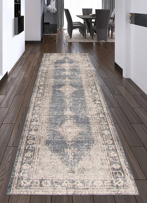 Octavian Bijar Blue Area Rug - 2'7\" x 8'2\"
