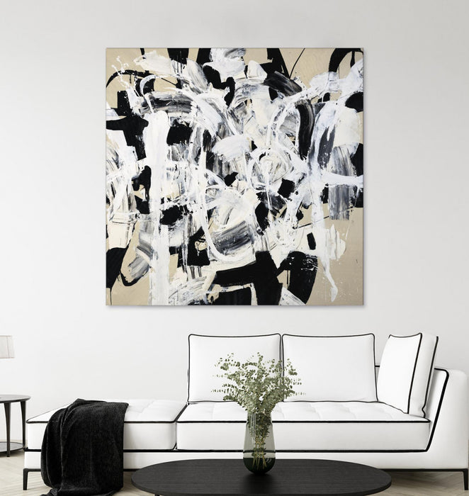 \"Talking Out Of Both Sides\" Giant Art 54x54 Wall Art