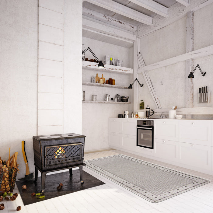 Clementine Grey Area Rug - 2'2\" X 6'7\" 