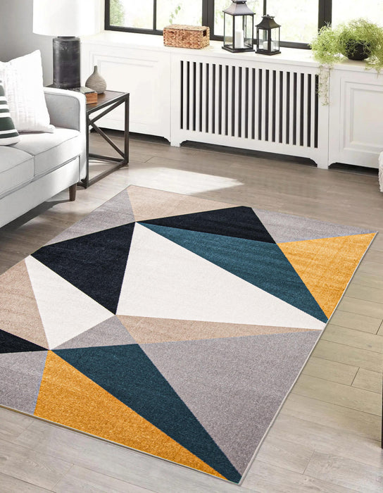 Gemma Multi-Colour Machine Washable Area Rug - 8'0\" x 10'0\"