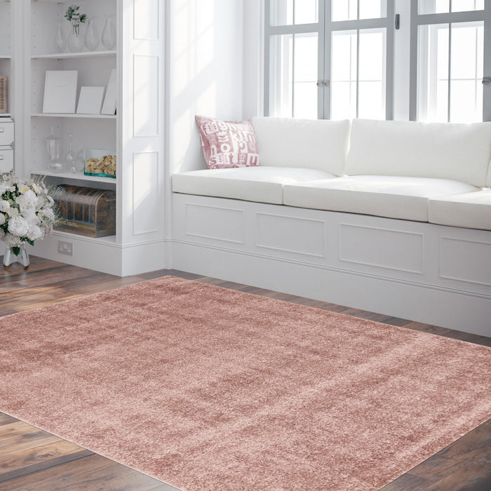 Lona Pink Shag 7'10\" x 10'0\" Area Rug