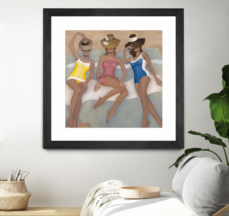 \"The Orange County Club.tif\" Matted and Framed Black 36x36 Wall Art