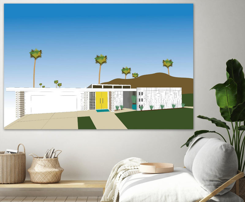 \"Palm Spring Living Ii\" Giant Art 84x54 Wall Art