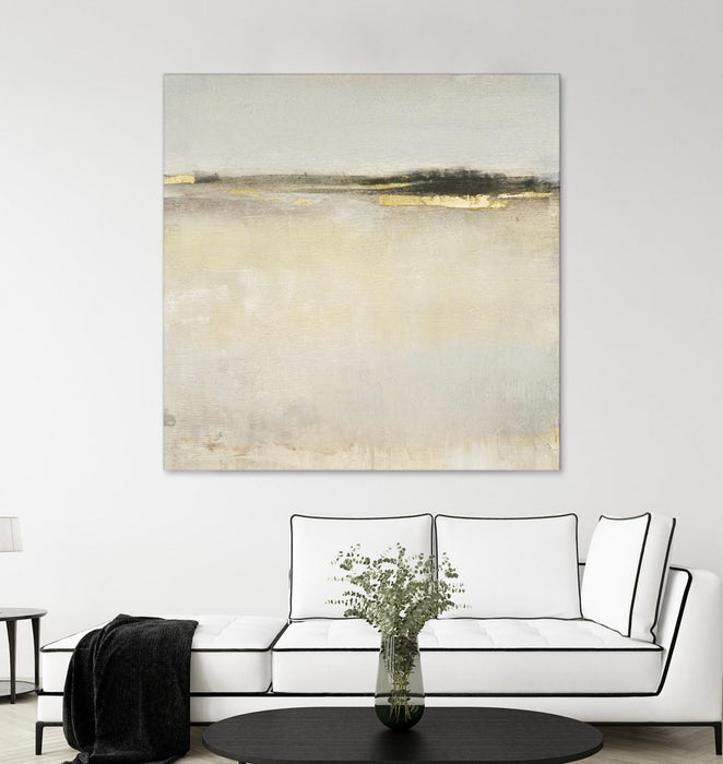 \"Embellished Subtle Scape I\" Giant Art 54x54 Wall Art