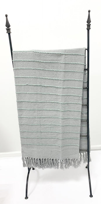 Longford Grey Throw Blanket - 50x60