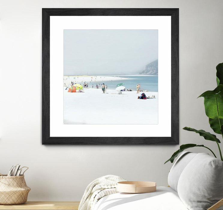 \"Troia\" Matted and Framed Black 36x36 Wall Art