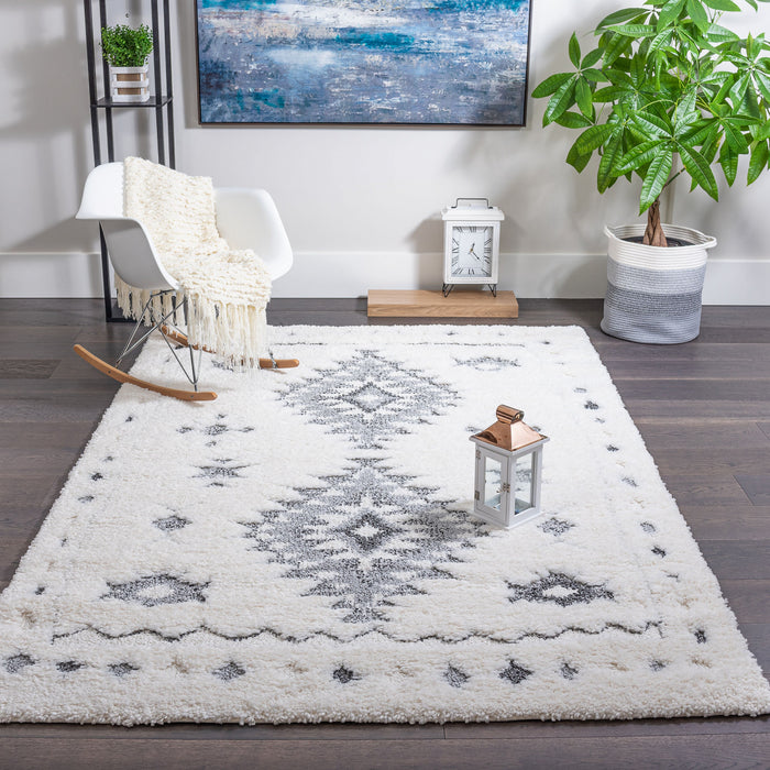 Lola Diamond Grey 8x11 Area Rug
