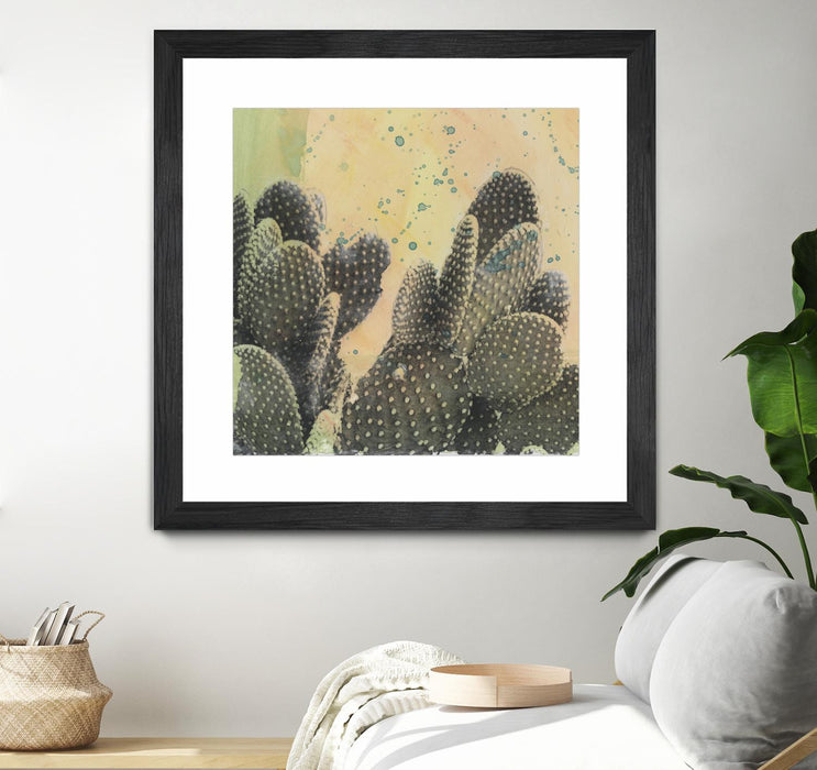 \"Desert Dreams Ii\" Matted and Framed Black 30x30 Wall Art
