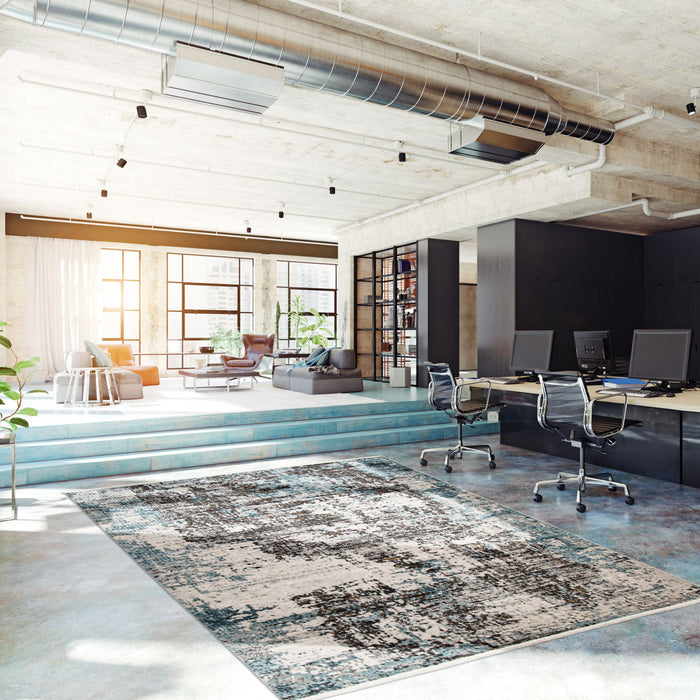 Emmylou Blue Rug 3'11\" X 5'11\" Area Rug