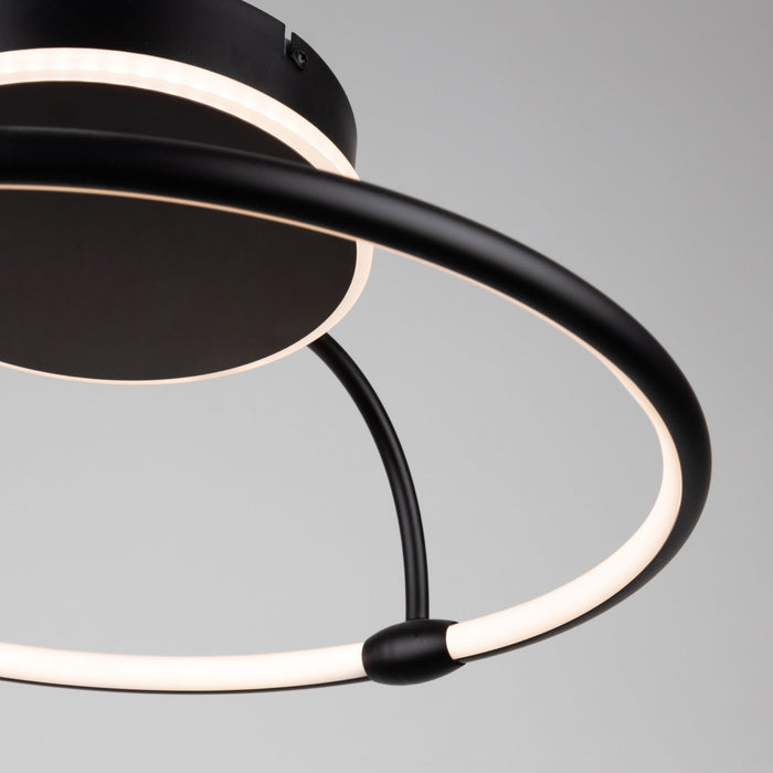 Halo Black Integrated LED Semi-Flush Mount IV