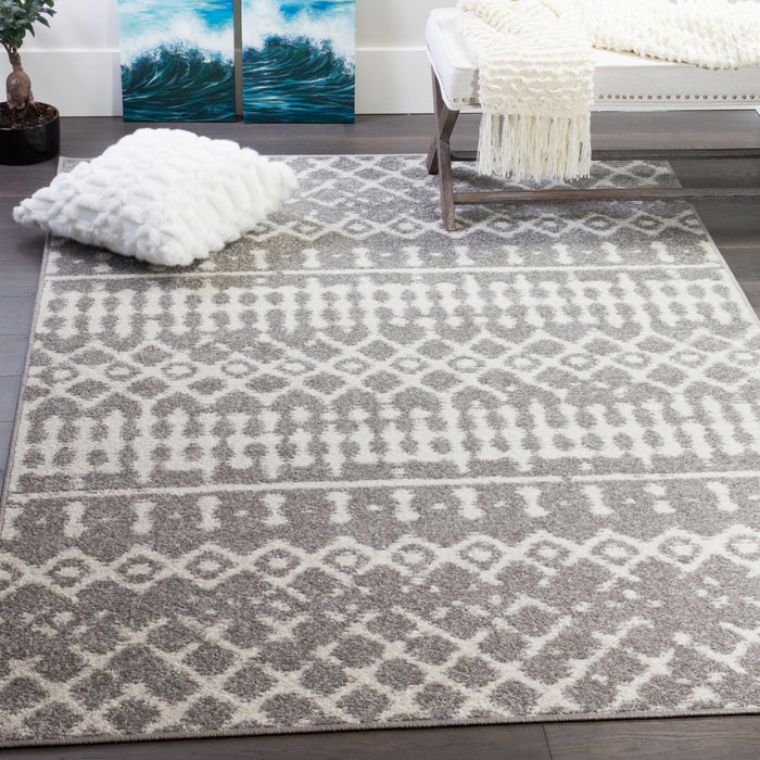 Lavan L Grey Mor 3x5 Area Rug