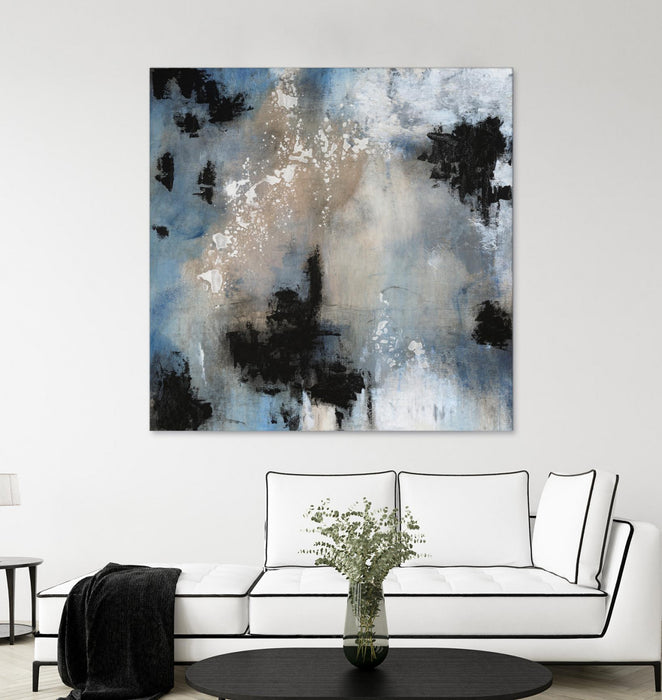 \"Embellished Shifting Motion Ii\" Giant Art 72x72 Wall Art