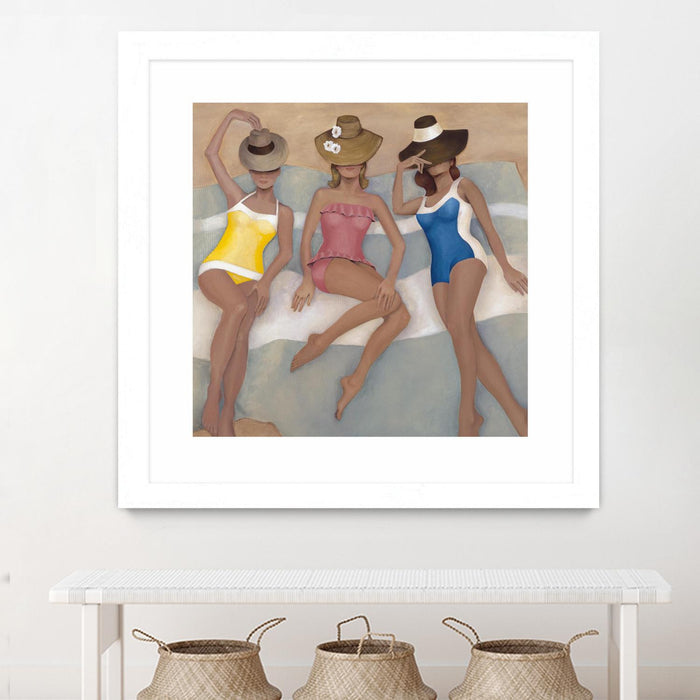 \"The Orange County Club.tif\" Matted and Framed White 36x36 Wall Art