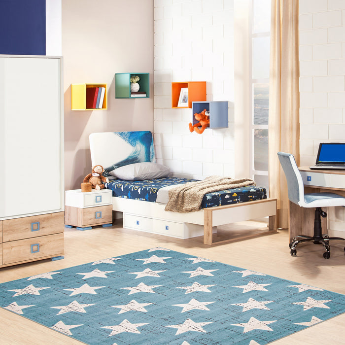 Ira Aqua 4'7\" x 6'7\" Area Rug