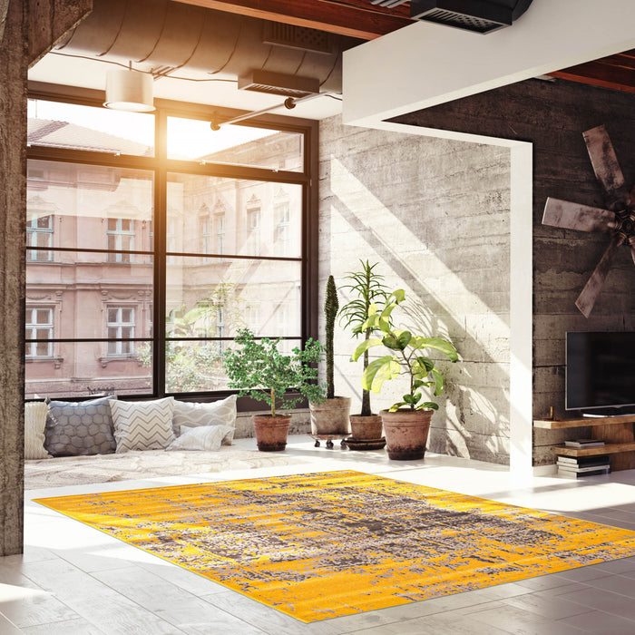 Mariam Yellow 6'7\" x 9'6\" Area Rug