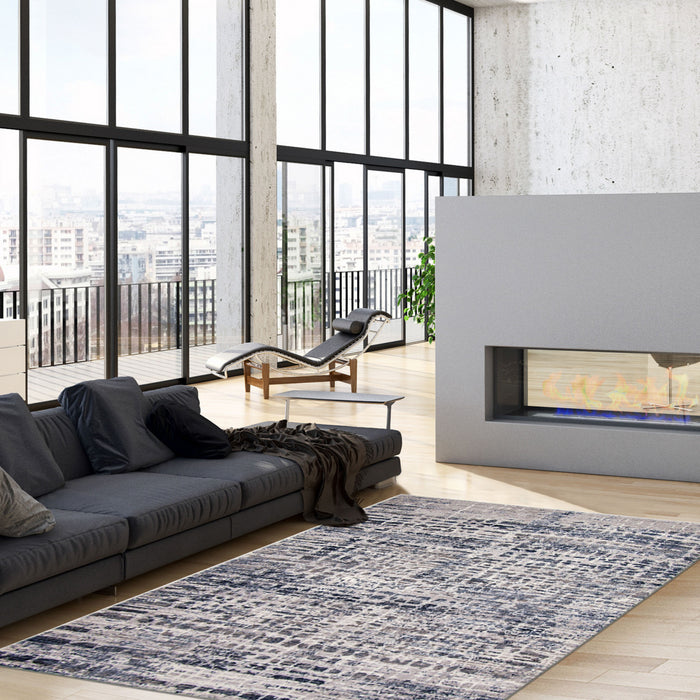 Trudel Blue Area Rug - 3'11\" X 5'7\" 