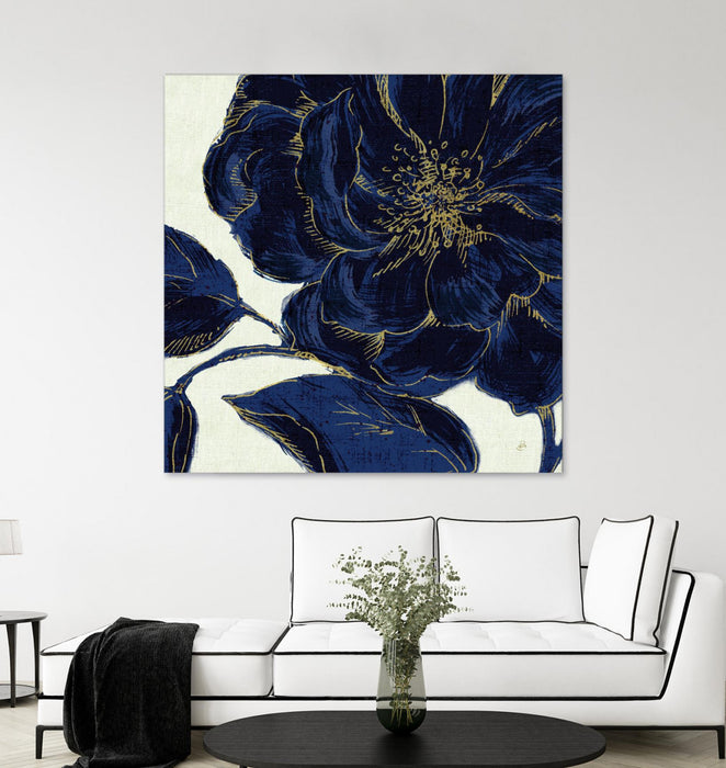 \"Indigo Garden Ii\" Giant Art 72x72 Wall Art