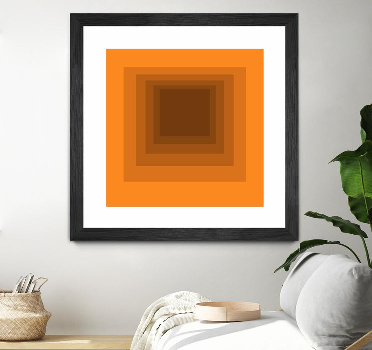 \"After Josef F\" Matted and Framed Black 30x30 Wall Art
