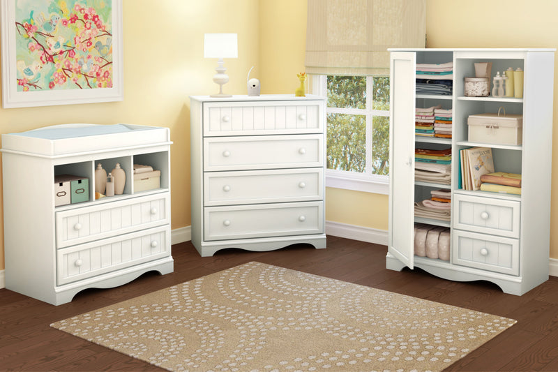 Savannah Armoire - Pure White