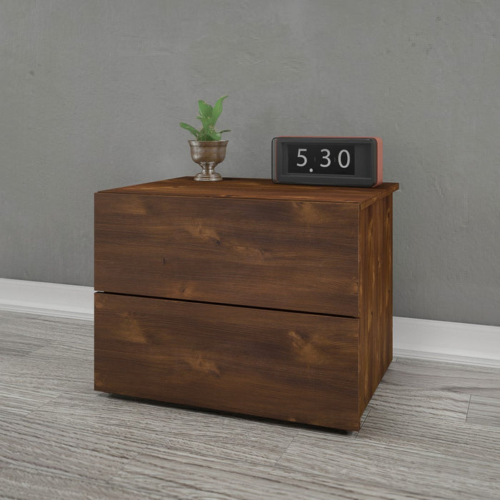 Nordika 2-Drawer Nightstand - Truffle