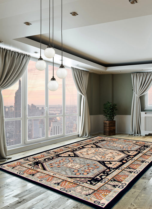 Quincy Navy Blue Area Rug - 7'10\" x 10'2\"