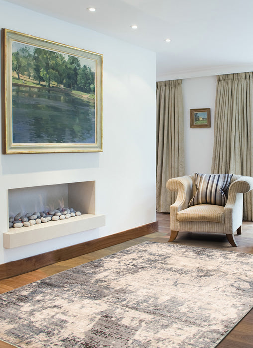 Octavian Abstract Ivory Area Rug - 3'11\" x 5'11\"