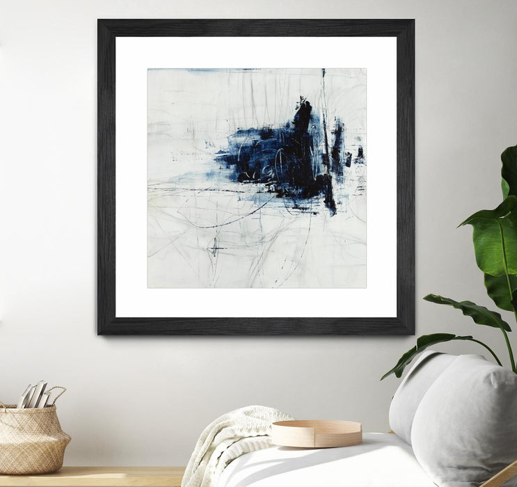 \"Superior\" Matted and Framed Black 30x30 Wall Art