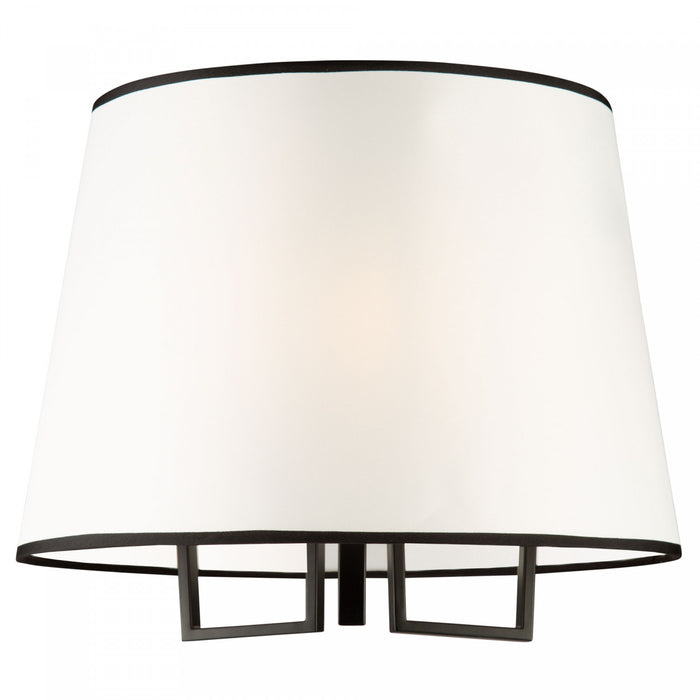 Coco 3-Light Black and Gold Semi-Flush Mount