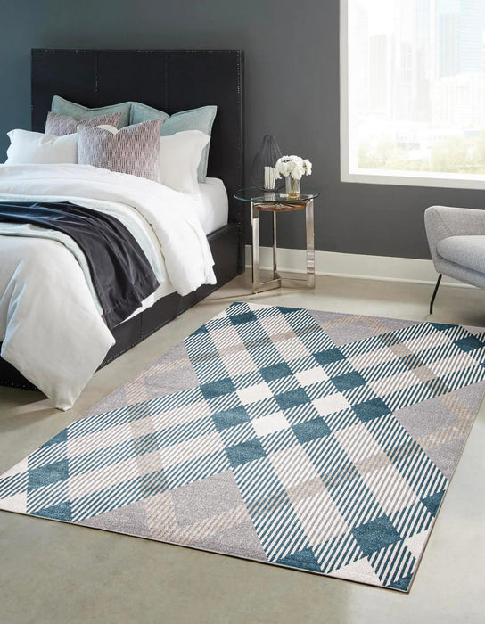 Kors Grey Machine Washable Area Rug - 8'0\" x 10'0\"