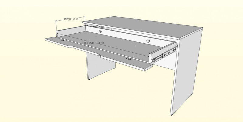 Nordika Arobas Desk - White