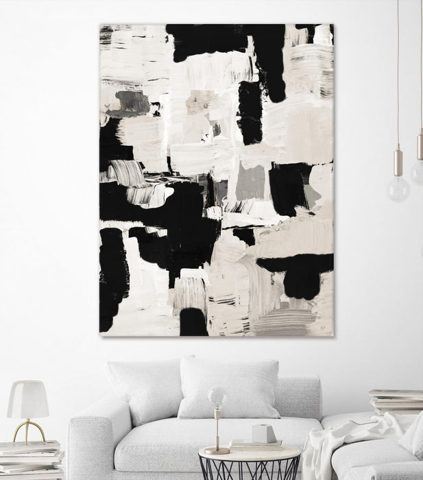 \"Night Peace Abstract\" Giant Art 72x54 Wall Art