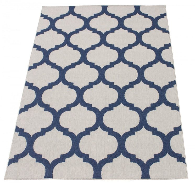 Sophie Grey-Navy Area Rug - 3'11\" x 5'7\"